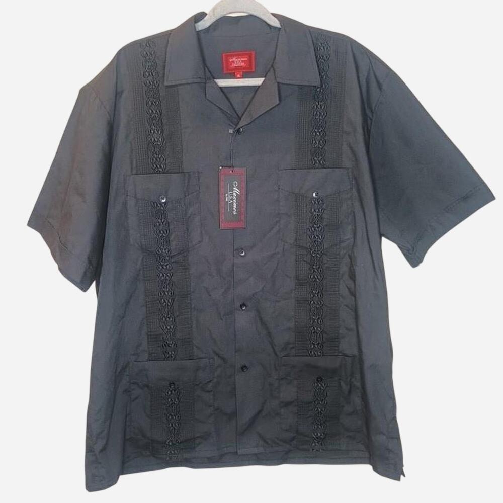 Maximos USA Yucatan Guayabera Shirt Size XL